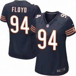 Women's Chicago Bears 94 Leonard Floyd Game Navy Blue Team Color NFL Jersey