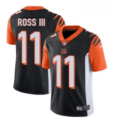 Cincinnati Bengals 11 John Ross III Black Team Color Stitched Football Vapor Untouchable Limited Jersey