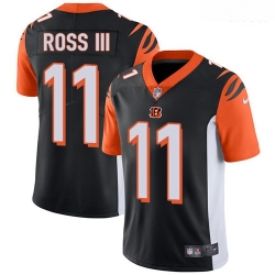 Cincinnati Bengals 11 John Ross III Black Team Color Stitched Football Vapor Untouchable Limited Jersey