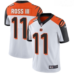Cincinnati Bengals 11 John Ross III White Stitched Football Vapor Untouchable Limited Jersey