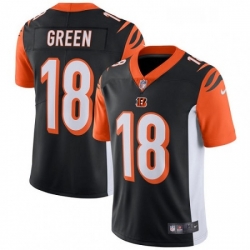 Cincinnati Bengals 18 AJ Green Vapor Untouchable Limited Black Team Color NFL Jersey