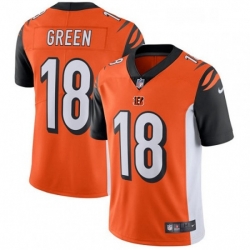 Cincinnati Bengals 18 AJ Green Vapor Untouchable Limited Orange Alternate NFL Jersey