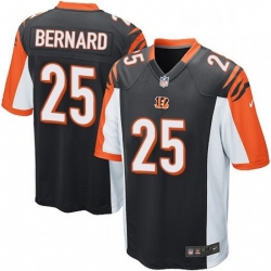 Cincinnati Bengals 25 Giovani Bernard Game Black Team Color NFL Jersey