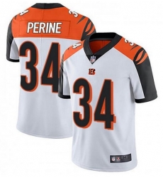 Cincinnati Bengals 34 Samaje Perine White Vapor Untouchable Limited Jersey