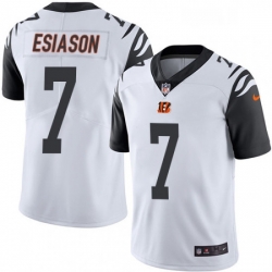 Cincinnati Bengals 7 Boomer Esiason Limited White Rush Vapor Untouchable NFL Jersey