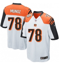 Cincinnati Bengals 78 Anthony Munoz Game White NFL Jersey