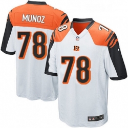 Cincinnati Bengals 78 Anthony Munoz Game White NFL Jersey