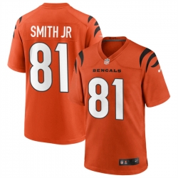 Cincinnati Bengals 81 Irv Smith Jr Orange Jersey