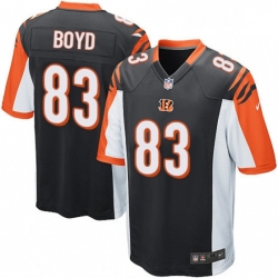 Cincinnati Bengals 83 Tyler Boyd Game Black Team Color NFL Jersey