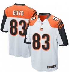 Cincinnati Bengals 83 Tyler Boyd Game White NFL Jersey