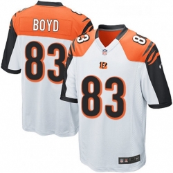 Cincinnati Bengals 83 Tyler Boyd Game White NFL Jersey