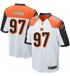 Cincinnati Bengals 97 Geno Atkins Game White NFL Jersey