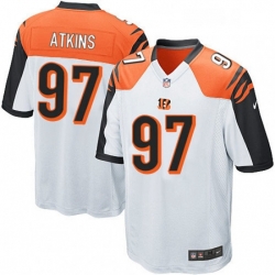 Cincinnati Bengals 97 Geno Atkins Game White NFL Jersey