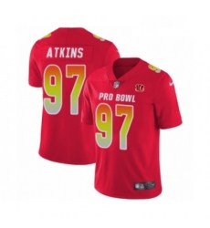 Cincinnati Bengals 97 Geno Atkins Limited Red AFC 2019 Pro Bowl NFL Jersey
