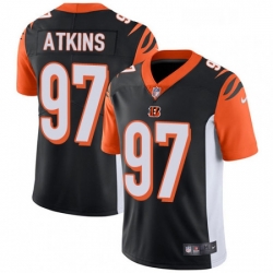 Cincinnati Bengals 97 Geno Atkins Vapor Untouchable Limited Black Team Color NFL Jersey