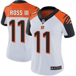 Women's Cincinnati Bengals  11 John Ross III White Stitched Football Vapor Untouchable Limited Jersey