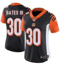 Women's Cincinnati Bengals  30 Jessie Bates III Black Team Color Stitched NFL Vapor Untouchable Limited Jersey