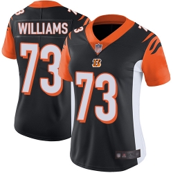 Women's Cincinnati Bengals 73 Jonah Williams Black Team Color Stitched Football Vapor Untouchable Limited Jersey