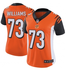 Women's Cincinnati Bengals 73 Jonah Williams Orange Alternate Stitched Football Vapor Untouchable Limited Jersey