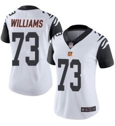 Women's Cincinnati Bengals 73 Jonah Williams White Stitched Football Limited Rush Jersey