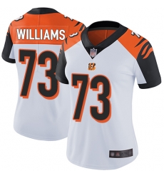 Women's Cincinnati Bengals 73 Jonah Williams White Stitched Football Vapor Untouchable Limited Jersey