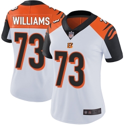 Women's Cincinnati Bengals 73 Jonah Williams White Stitched Football Vapor Untouchable Limited Jersey