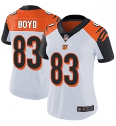 Women's Cincinnati Bengals  83 Tyler Boyd White Stitched Football Vapor Untouchable Limited Jersey