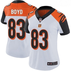 Women's Cincinnati Bengals  83 Tyler Boyd White Stitched Football Vapor Untouchable Limited Jersey
