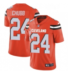 Cleveland Browns 24 Nick Chubb Orange Alternate Vapor Untouchable Limited Player NFL Jersey