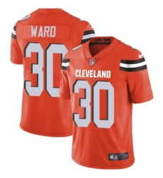 Cleveland Browns 30 Denzel Ward Orange Alternate Vapor Untouchable Limited Player NFL Jersey