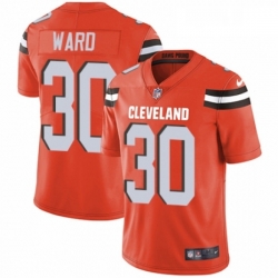 Cleveland Browns 30 Denzel Ward Orange Alternate Vapor Untouchable Limited Player NFL Jersey