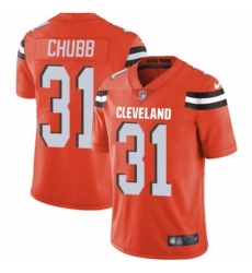 Cleveland Browns 31 Nick Chubb Orange Alternate Vapor Untouchable Limited Player NFL Jersey