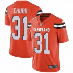 Cleveland Browns 31 Nick Chubb Orange Alternate Vapor Untouchable Limited Player NFL Jersey
