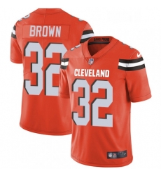 Cleveland Browns 32 Jim Brown Orange Alternate Vapor Untouchable Limited Player NFL Jersey
