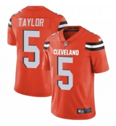 Cleveland Browns 5 Tyrod Taylor Orange Alternate Vapor Untouchable Limited Player NFL Jersey