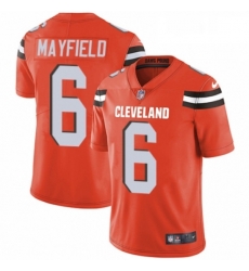 Cleveland Browns 6 Baker Mayfield Orange Alternate Vapor Untouchable Limited Player NFL Jersey