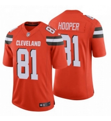Cleveland Browns 81 Austin Hooper NFL Stitched Vapor Untouchable Limited Orange Jersey