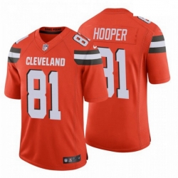 Cleveland Browns 81 Austin Hooper NFL Stitched Vapor Untouchable Limited Orange Jersey