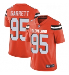 Cleveland Browns 95 Myles Garrett Orange Alternate Vapor Untouchable Limited Player NFL Jersey
