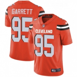 Cleveland Browns 95 Myles Garrett Orange Alternate Vapor Untouchable Limited Player NFL Jersey
