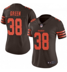 Women's Cleveland Browns 38 A.J. Green Brown Rush Limited Limited Jersey