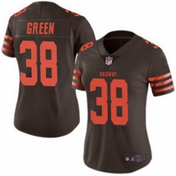 Women's Cleveland Browns 38 A.J. Green Brown Rush Limited Limited Jersey