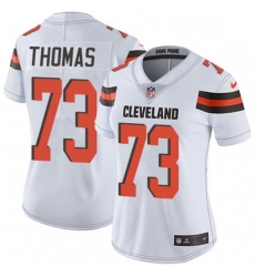 Women's Cleveland Browns 73 Joe Thomas White Vapor Untouchable Limited Player NFL Jersey