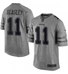 Dallas Cowboys 11 Cole Beasley Limited Gray Gridiron NFL Jersey