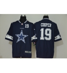 Dallas Cowboys 19 Amari Cooper Navy Team Big Logo Number Vapor Untouchable Limited Jersey