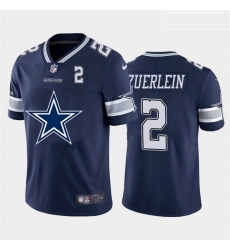 Dallas Cowboys 2 Greg Zuerlein Navy Team Big Logo Number Vapor Untouchable Limited Jersey