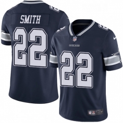 Dallas Cowboys 22 Emmitt Smith Navy Blue Team Color Vapor Untouchable Limited Player NFL Jersey