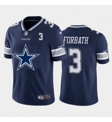 Dallas Cowboys 3 Kai Forbath Navy Team Big Logo Number Vapor Untouchable Limited Jersey