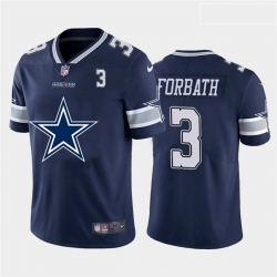 Dallas Cowboys 3 Kai Forbath Navy Team Big Logo Number Vapor Untouchable Limited Jersey