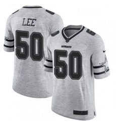 Dallas Cowboys 50 Sean Lee Limited Gray Gridiron II NFL Jersey
